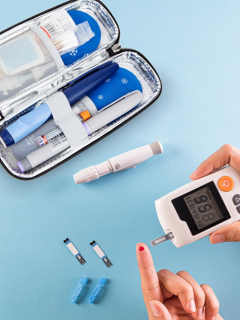 [Australia] - Leng Ke Ice Packs, TSA Approved Ice Packs for Insulin Cooler Travel Case (4 Packs) 4pcs Ice Packs 
