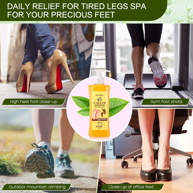 [Australia] - Foot Callus Remover Gel Kit Heel Exfoliator Dead Skin Remover Pedicure Foot Spa Products Set Home Pedicure Foot Care Spa Supplies for Rough, Dry, Cracked Skin Cracked Heel, Professional 
