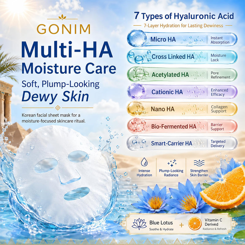 Korean Face Mask, Hydrating Face Mask with Hyaluronic Acid, Vitamin C | Face masks for women with collagen support; moisturizing facial mask for dry fine lines,sheet mask for Korean skin care,10pcs 1 Count (Pack of 10) Yellow