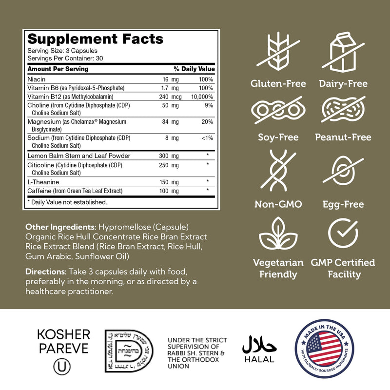 Zahler TeenFocus, Advanced Formula for Improved Focus & Concentration, Certified Kosher, 90 Capsules