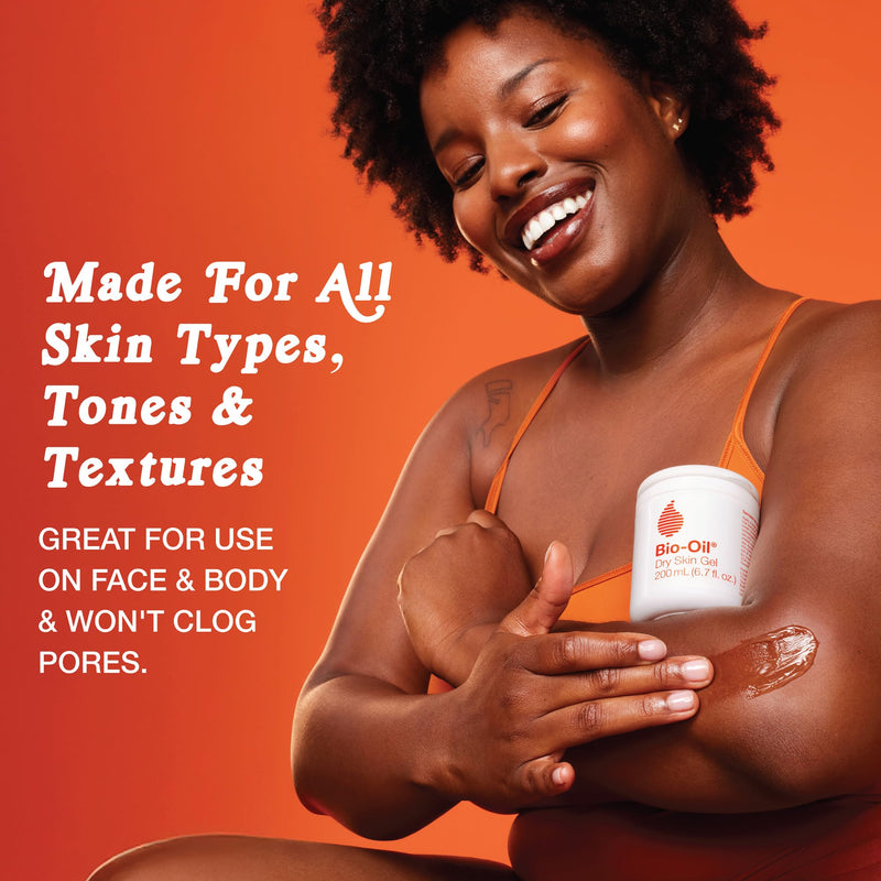 Bio-Oil Dry Skin Gel Moisturizer, Vitamin B3, Face & Body, 3.4 fl oz | Non-Comedogenic, Fast-Absorbing Gel, Sensitive & Dry Skin, Essential Oils, Hydrates Face and Body, Dermatologist Tested 3.4 Fl Oz (Pack of 1)