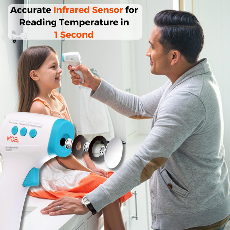 [Australia] - MOBI - Non-Contact Forehead Digital Thermometer with Object Temperature Mode - Touchless Fever Thermometer 