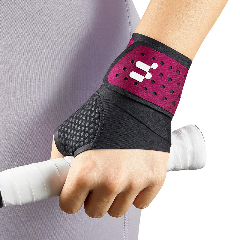 Ultra Thin Carpal Tunnel Wrist Brace with Soft Thumb Design (Not for Thumb Pain), Ajustable Compression Wrist Wraps with Mobility for Sports Work Typing Sleeping, Tendonitis, Arthritis Ulnar Pain S/M Rose