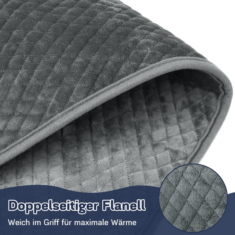[Australia] - MILFECH 84 x 44 cm heating pad with automatic switch-off, electric heat pad, fast heating technology with 6 temperature levels and 4 timing settings, large safe heat pads for back, neck, shoulder 