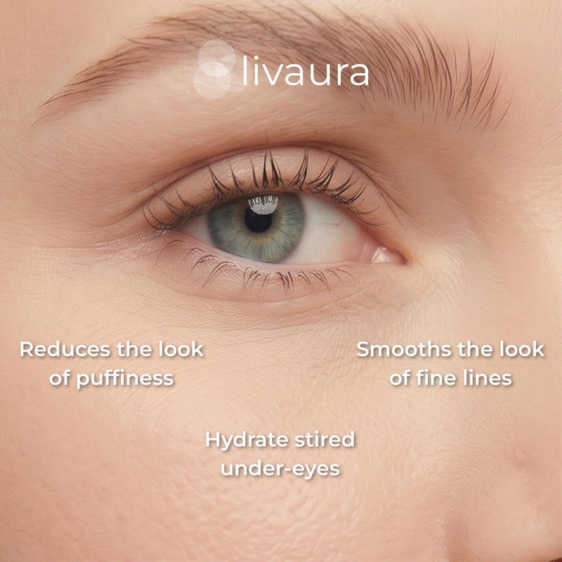 LIVAURA Retinol Eye Stick for Women - Anti-Aging Under Eye Treatment Balm | On-the-go eye stick that hydrates, brightens and smooths fine lines around the eyes - vitamin A, C and E anti-aging balm