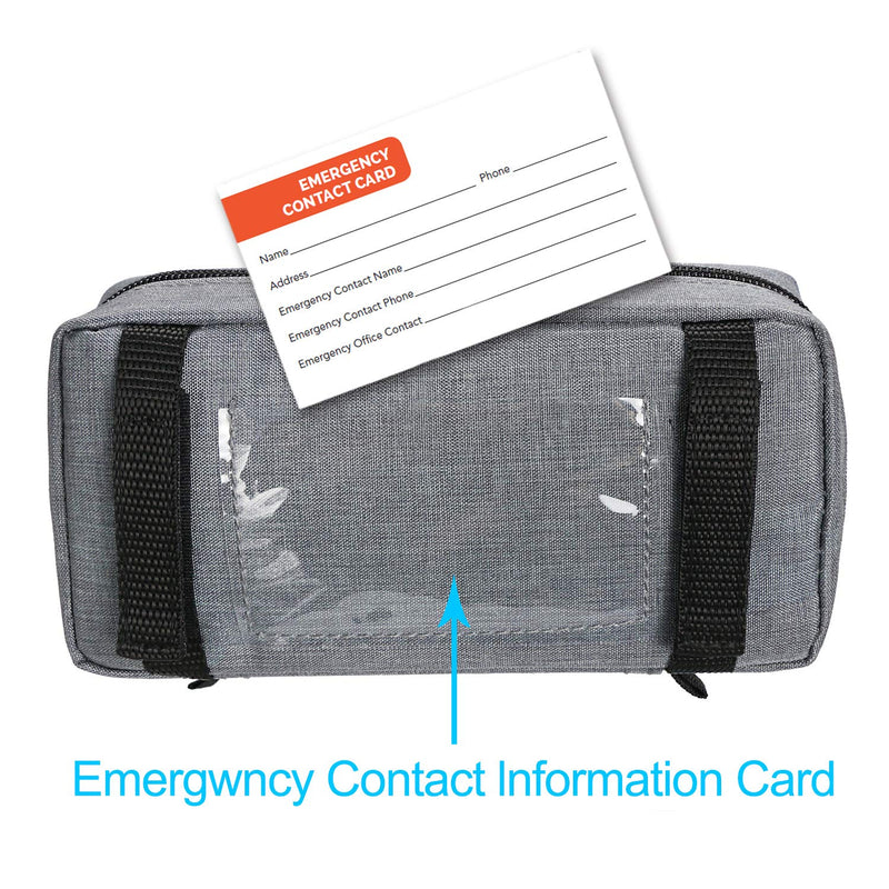 [Australia] - YOUSHARES Insulin Cooler Bag Travel Bag - Medication Diabetic Insulated Portable Cooler Bag for Insulin Pen and Diabetes Cooler Bag, Gray Insulin Bag Grey 