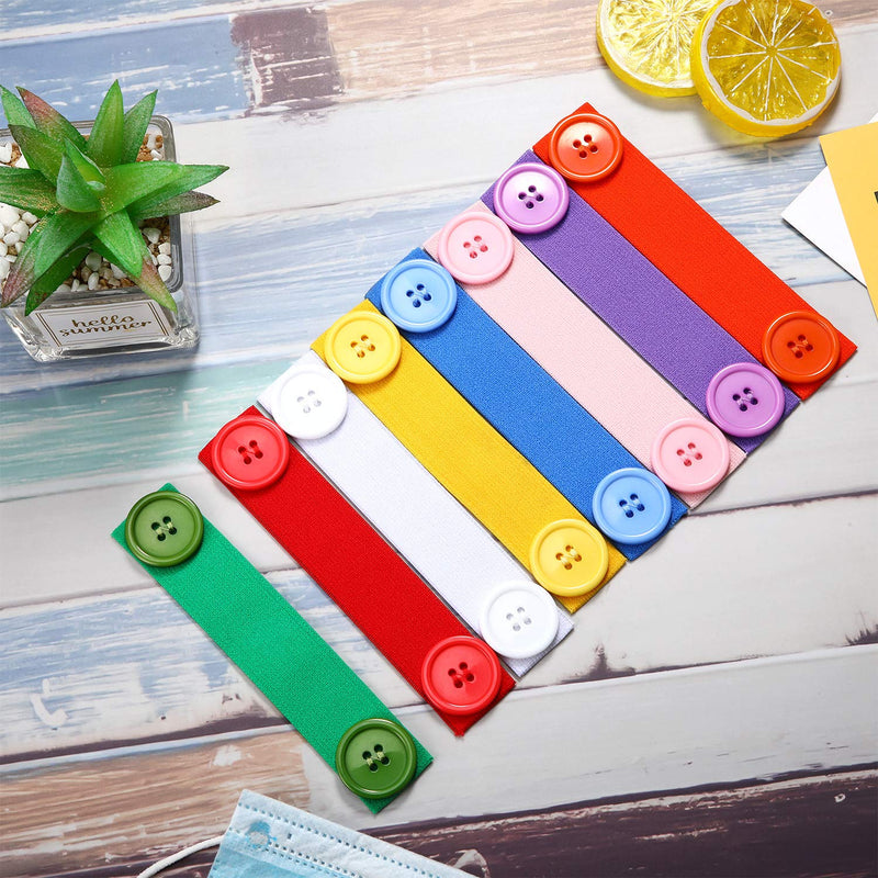 [Australia] - WILLBOND 10 Pieces Face Covering Strap Extender Face Covering Extension Hook Face Covering Ear Strap Extension Protector Multicolor 