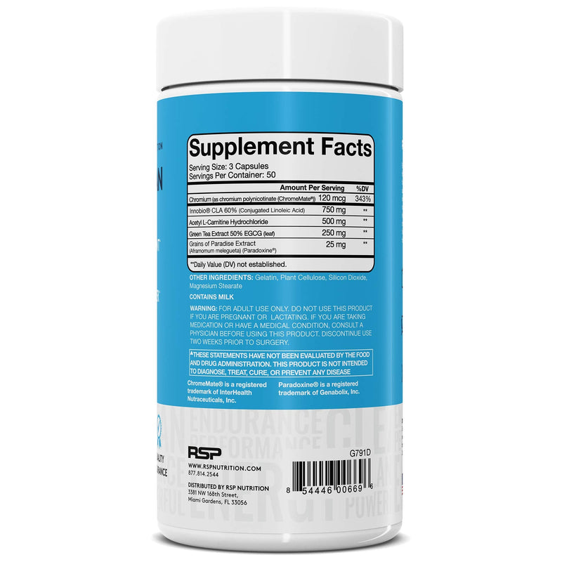 [Australia] - RSP Nutrition QuadraLean - Stimulant Free Weight Management, Metabolism Booster, Energy & Appetite Support - CLA, L-Carnitine, Green Tea Extract, Non-Stim Formula, 50 Serv (Packaging May Vary) 