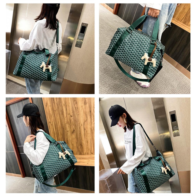 Sports Duffel Bag Travel Bag Weekender Bag Overnight Duffel Bag Gym Bag With Wet Pocket Green A01Green