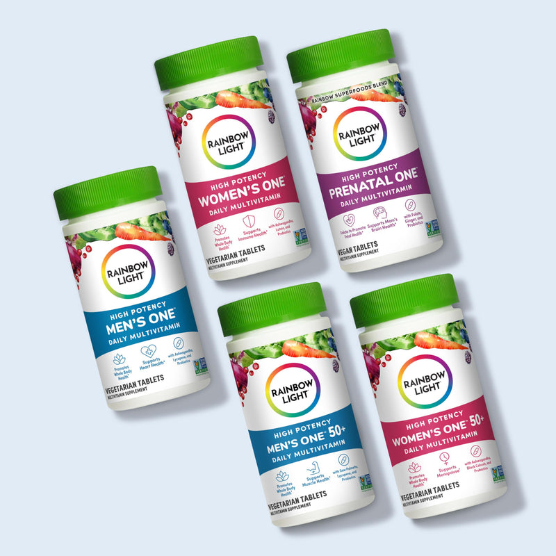 [Australia] - Rainbow Light Prenatal One High Potency Daily Multivitamin with Folate, Ginger and Probiotics; Supports Mom and Baby from Conception to Nursing; Vegan, 150 Tablets,* Pack May Vary 150 Count (Pack of 1) 
