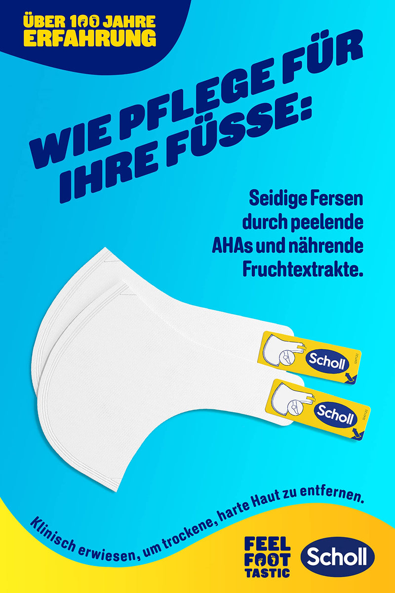 [Australia] - Scholl callus remover mask - callus socks - mask for silky soft feet (pack of 2) 1 piece (pack of 2) 