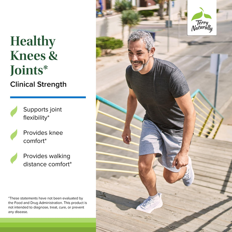 [Australia] - Terry Naturally Healthy Knees & Joints - Dietary Supplement to Support Bone Health & Joint Flexibility - Healthy Knee & Hip Aid with Calcium Fructoborate - 60 Capsules 60 Count (Pack of 1) 