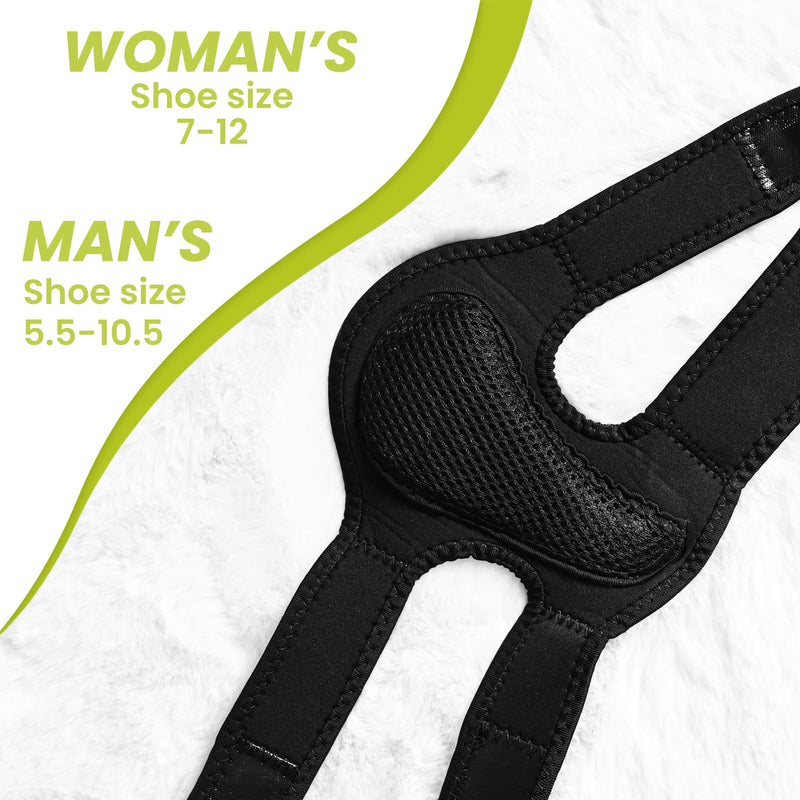 Bukihome Adjustable AFO Foot Drop Brace - Foot Support for Walking with Shoes, Socks, or Barefoot - Relieves Foot Drop, Plantar Fasciitis, Stroke & MS Recovery - Unisex（Include Left and Right）