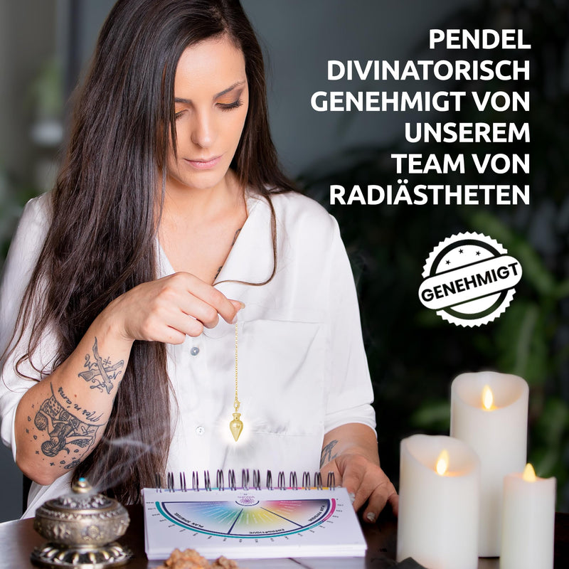 [Australia] - Esoteric Pendulum Golden Drop | Universal metal pendulum (geobiology, medicine, reiki, divination, radionics...) 