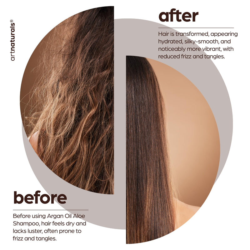 ArtNaturals Moroccan Argan Oil Shampoo, 16 fl oz | Deeply Hydrates & Restores Dry Hair, Sulfate & Paraben Free, Safe for Color-Treated Hair, Daily Moisture Care
