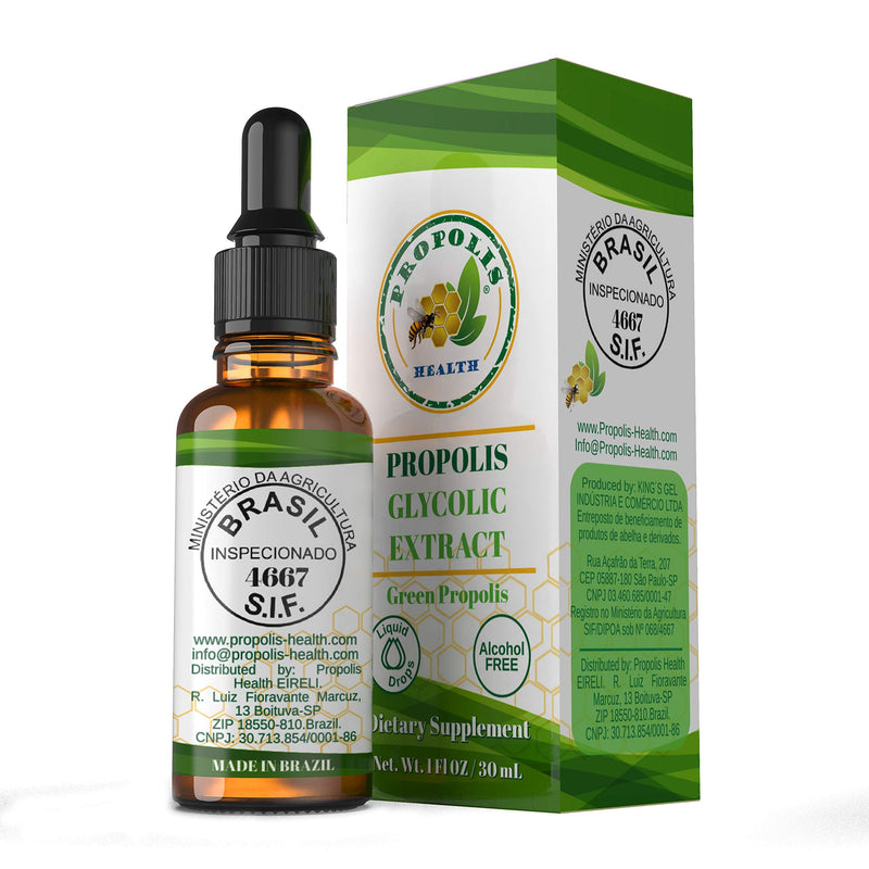 [Australia] - Green Propolis Liquid Extract - Brazilian Bee Propolis, Alcohol-Free - 30-Day Immune Support Supplement - Natural Immunity Shots 1 