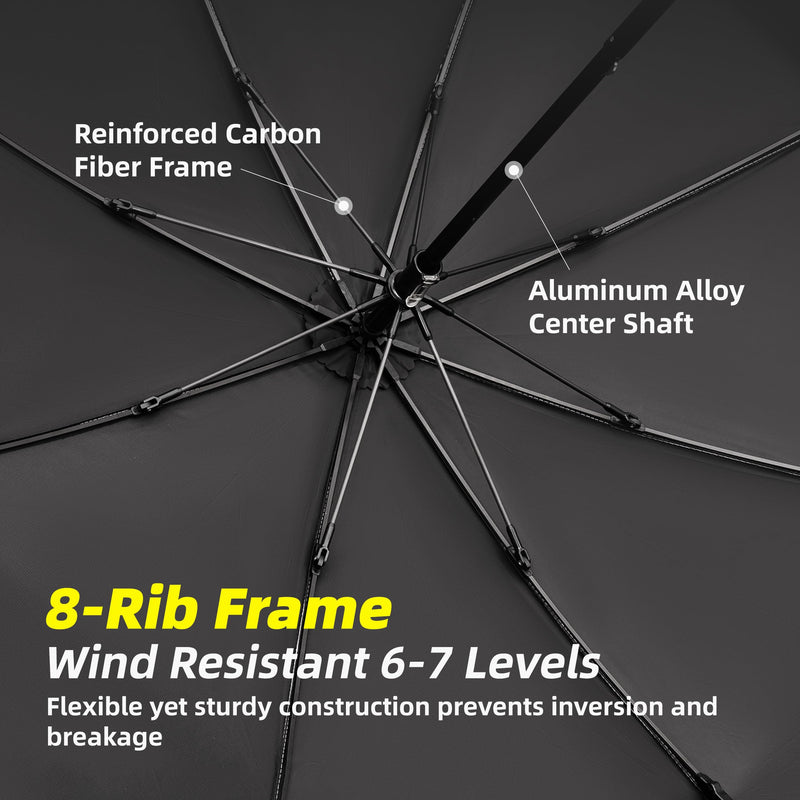 Thous Winds 5.4oz Ultralight Hiking Umbrella - 43" Hands-Free Compact Umbrella, Carbon Fiber & Aluminum, UPF 50+ Sun & Rain Protection, for Hiking, backpacking, Trekking, Travel, and Outdoor