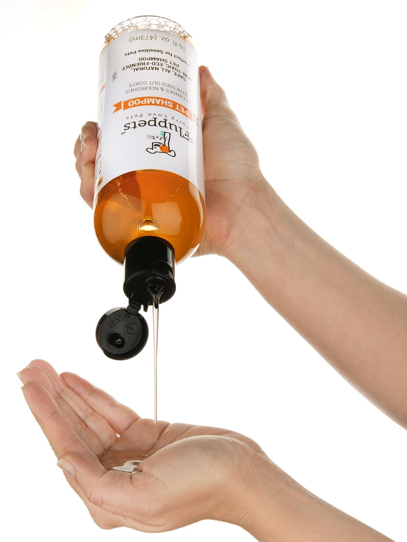Certified Organic Pet Shampoo Natural Hypoallergenic Non Toxic For Sensitive Itchy Skin For Dogs, Cats, Puppies, Guinea Pigs and Rabbits. Concentrated Formula 16 Ounce - PawsPlanet Australia