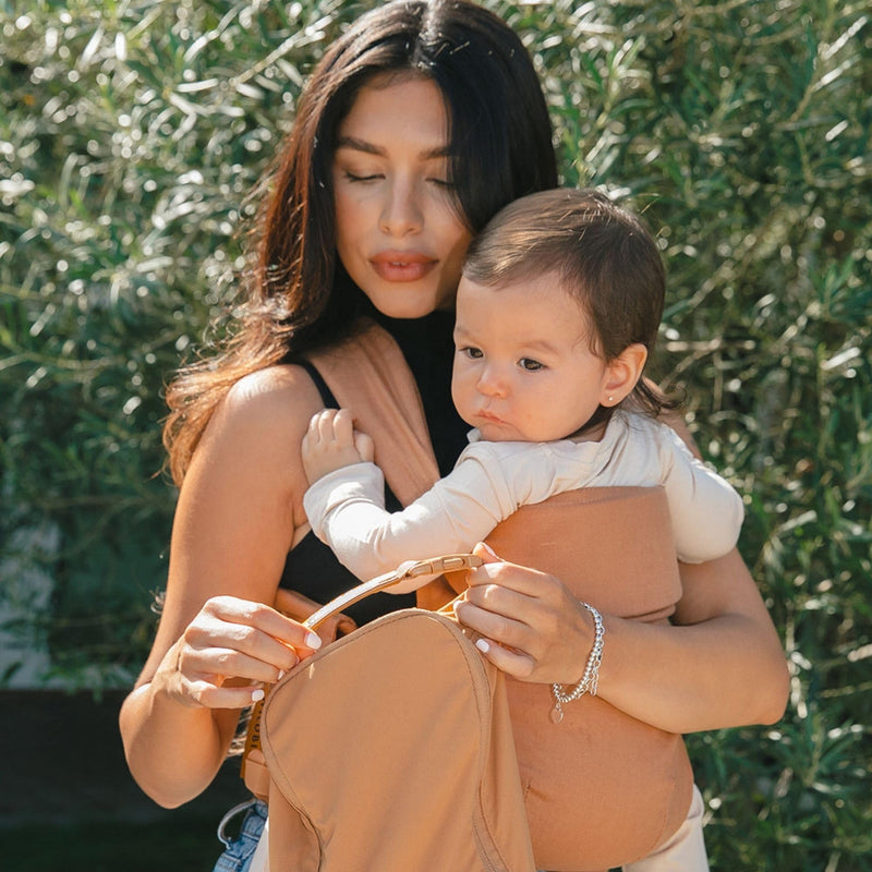 WildBird - Aerial Carry Bag - for the Aerial Buckle Baby Carrier (Desert Lark) - Breathable, Lightweight, Durable - Quick Drying, Moisture Wicking - Polyester, Nylon, Spandex - Baby Bag, New Mom Gifts Desert Lark