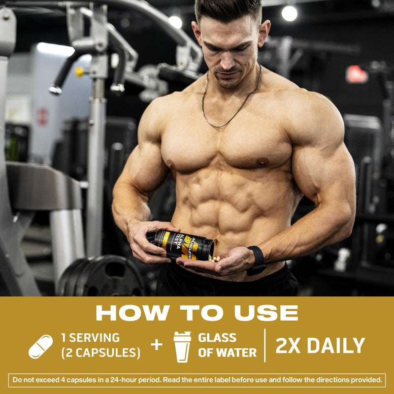 MuscleTech AlphaTest Testosterone Booster Supplement for Men, Workout Supplement, Muscle Strength Builder for Men, 200mg Maca Extract, Zinc & Boron, 120 Capsules, 30 Servings