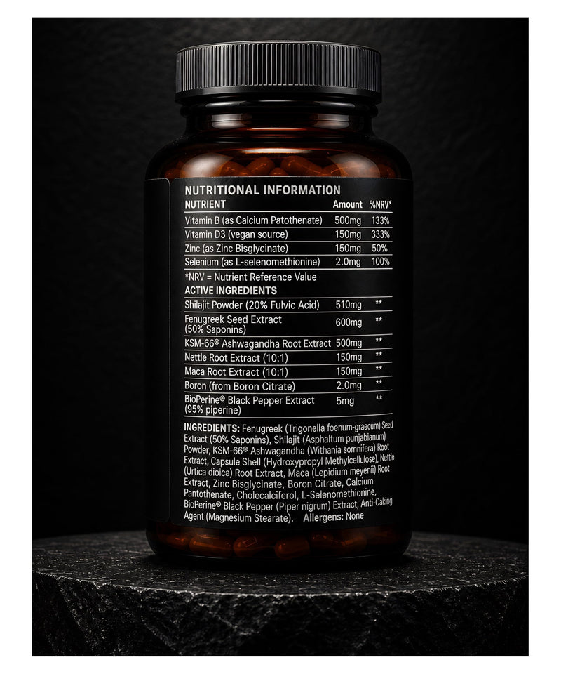 XY Edge | Testosterone Support Supplement for Men | Clinically Engineered Hormonal Balance & Vitality System | 90 Capsules