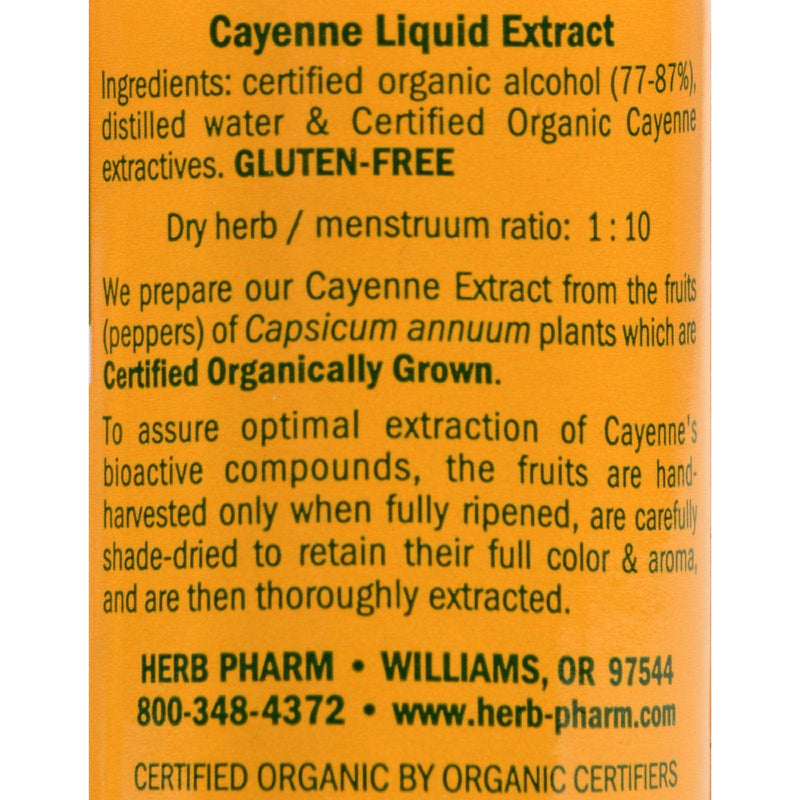 [Australia] - HERB Pharm Organic Cayenne Extract, 1 FZ 