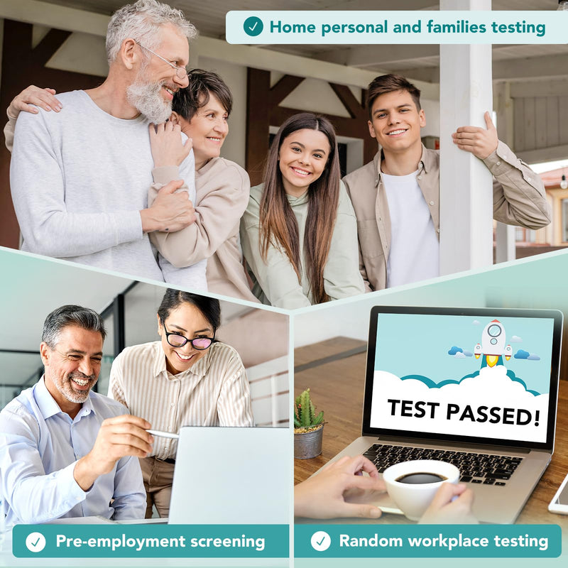 Easy@Home 5 Panel Urine Drug Test Kit, Multi Drug Screening Test, 3 Pack | THC/Marijuana, Cocaine, OPI, AMP, BZO All Drugs Testing in One - Home Use Drug Tests with Results in 5 Mins #EDOAP-754