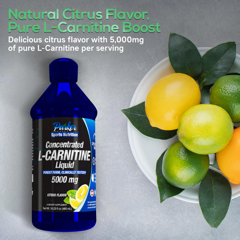[Australia] - Concentrated L-Carnitine Liquid, 5000mg All Natural Citrus Flavored L-Carnitine Supplement, Liquid L-Carnitine with Vitamin V5, 16.23 Fl. Oz 