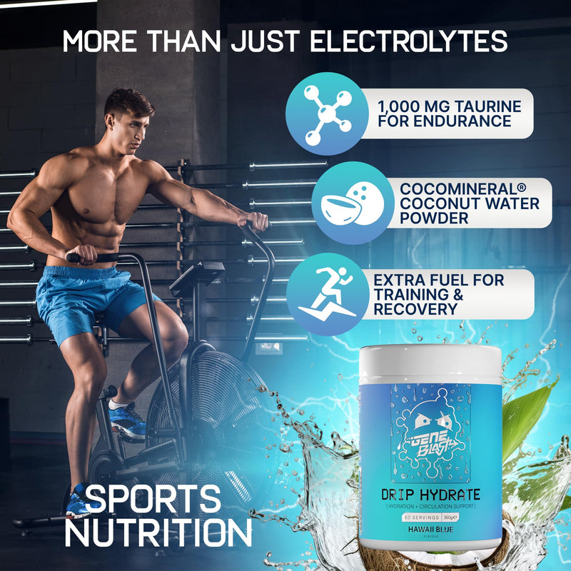 Drip Hydrate Electrolyte Drink Powder for Hydration – Triple Salt Complex with Coconut Water & Taurine – 60 Servings (Citrus Dream) Citrus Dream 360g
