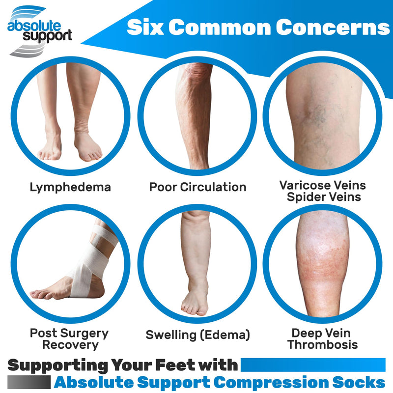 (3 Pairs) Made in USA - Medical Sheer Compression Socks for Women Circulation 15-20mmHg Large Nude