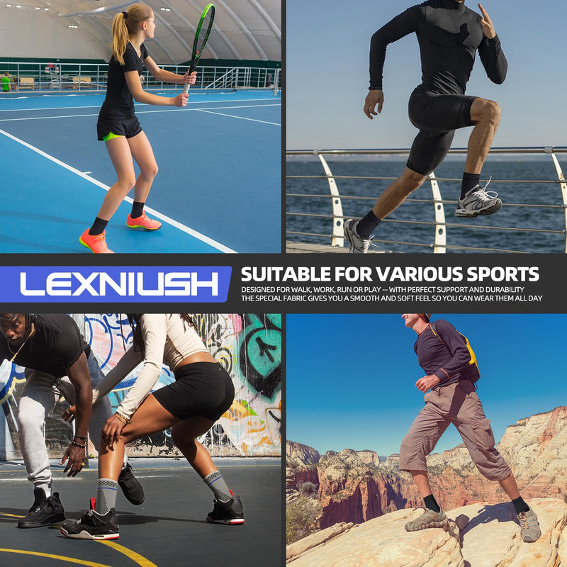 [Australia] - Pack of 2 Ankle Brace, Professional Ankle Brace for Women/Men Compression Socks Foot Brace for Plantar Fasciitis, Arthritis, Sprained Ankles, Achilles Tendon, Joint Pain, Sport M Black 