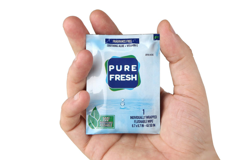 [Australia] - Wipes: Flushable, individually wrapped wipes for travel. 40 on-the-go singles 1 