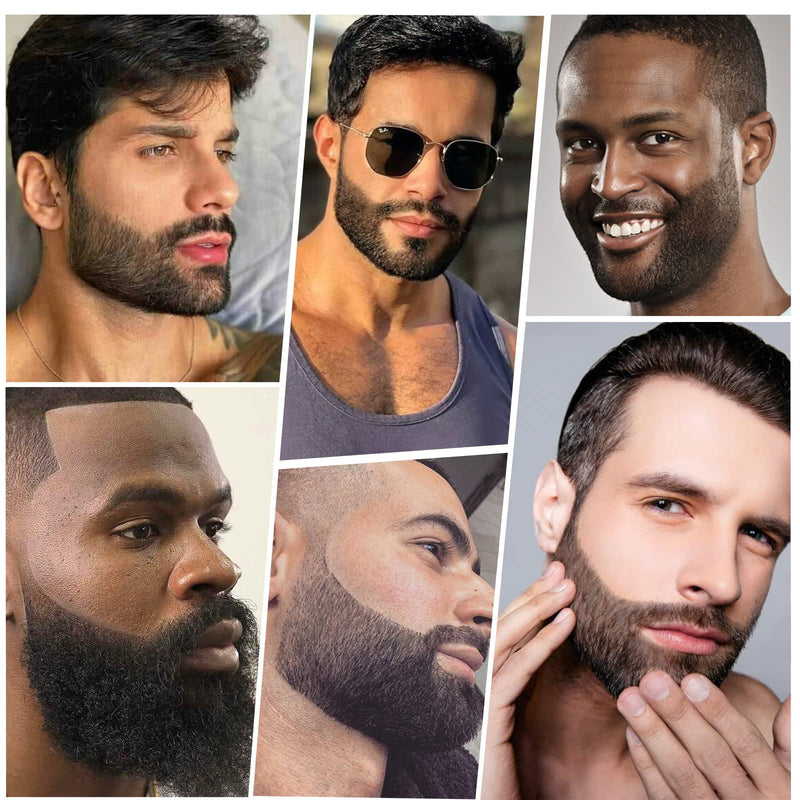 [Australia] - JVR 2 Beard Filler Pen (Black+Grey) Black+Grey 