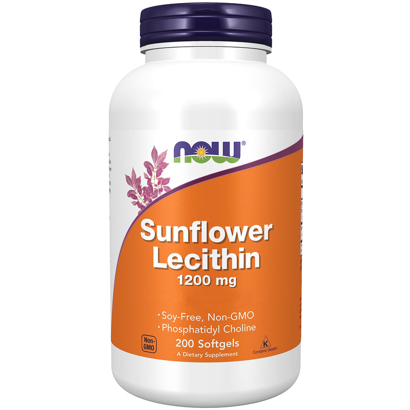 [Australia] - Now Foods, Sunflower Lecithin, 1,200 mg, 200 soft capsules, laboratory tested, gluten-free, soy-free 403.37 g (pack of 1) 
