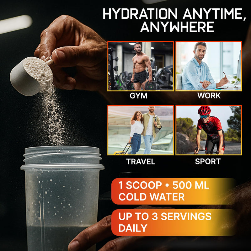 Drip Hydrate Electrolyte Drink Powder for Hydration – Triple Salt Complex with Coconut Water & Taurine – 60 Servings (Citrus Dream) Citrus Dream 360g