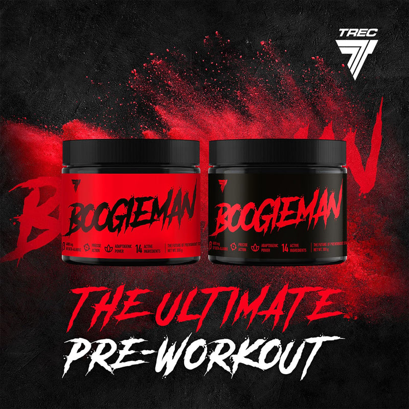 Trec Nutrition BOOGIEMAN Powder - Ultimate Pre-Workout Fuel for Explosive Energy, Muscle Pump, and Endurance Boost - Formulated with Arginine, Citrulline, Beta-Alanine (Candy) Candy