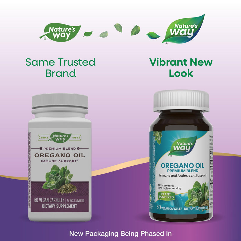 [Australia] - Nature’s Way Oregano Oil – Immune Support Supplement* - 75-85% Carvacrol – Gluten Free – 60 Vegan Capsules 60 Count (Pack of 1) 