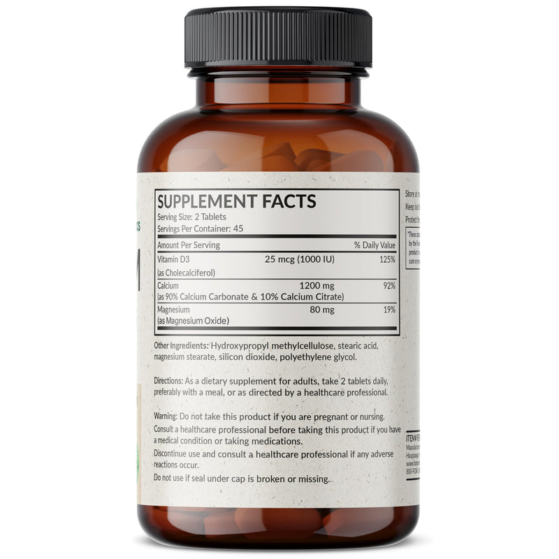 [Australia] - Futurebiotics Calcium 1200 MG Per Serving Sustained Release with Vitamin D3 1000 IU Per Serving Non-GMO, 90 Vegetarian Tablets 90 Count (Pack of 1) 