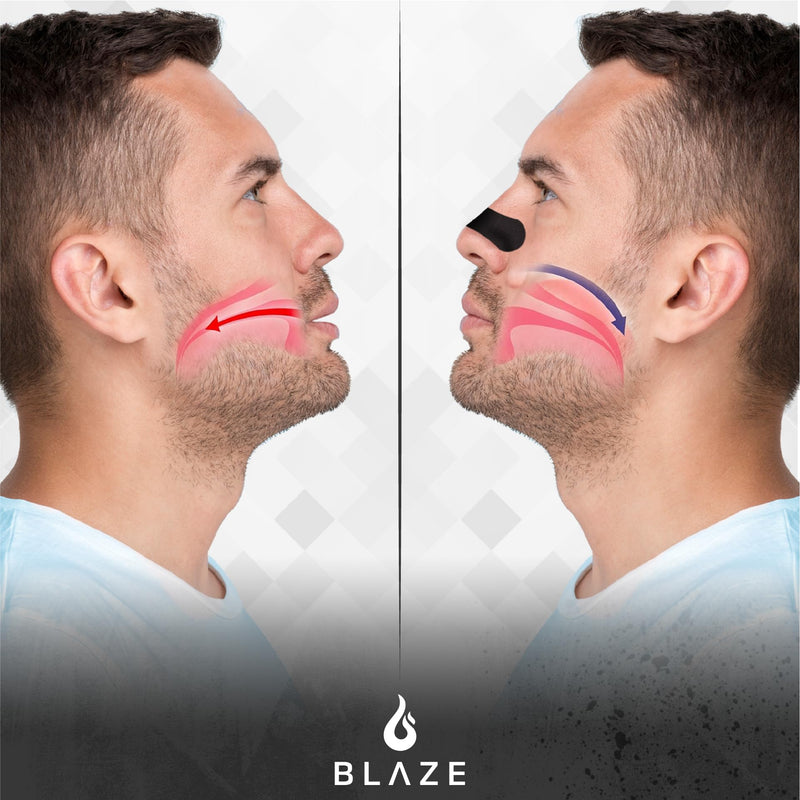 [Australia] - (60 Ct) Nasal Strips for Snoring - Nose Strips for Breathing - Anti Snoring Solution & Nasal Congestion Relief Nose Tape for Sleeping - Universal Fit, Extra Strength for Sensitive Skin (BLACK) Black 
