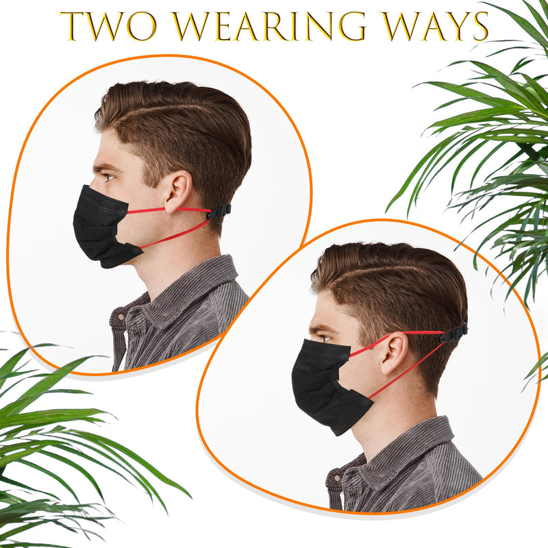 [Australia] - 12 Pack Mask Extender Strap, Elastic Mask Savers Adjustable Fabric Ear Face Holder Clip Face Masks Holder to Protect Ears for Back of Head 