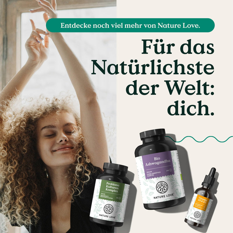 [Australia] - NATURE LOVE® Probiona Fem - lactic acid bacteria for women intimate flora - with 5 lactic acid cultures: Lactobacillus Rhamnosus, Acidophilus, Crispatus Casei, Fermentum - 30 capsules - vegan & laboratory tested 