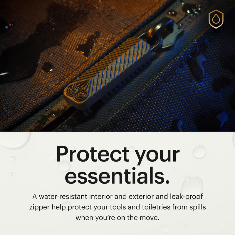 MANSCAPED® The Shed 2.0 Toiletry Bag, Premium Quality Men's Travel Bag, Stylish Organization and Hassle-Free On-The-Go Kit, Water-Resistant to Protect Your Grooming Tools & Accessories