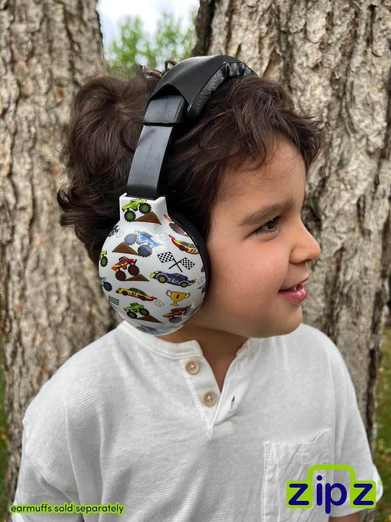 [Australia] - Magnetic Outer Shells – Compatible Baby & Toddler Earmuffs – Simply Change Colors – Headphones SOLD SEPARATELY Cars Trucks 