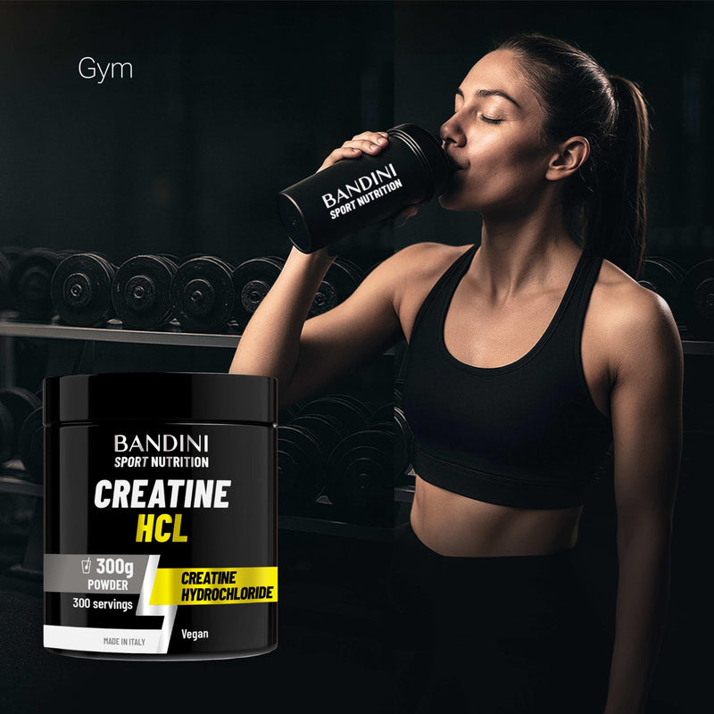 Bandini® Creatine HCL Powder 300g - Very Strong and Intense Taste but 100% Pure - Do NOT TAKE if You are Sensitive to Sour Flavours - Training, Sport & Pre-Workout – Based on Creatine Hydrochloride