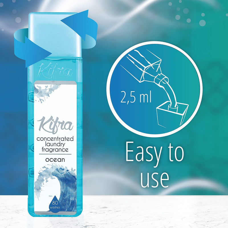 [Australia] - KIFRA OCEAN Concentrated Laundry Fragrance 6.76 Fl Oz 200ml 80 Washing Cycles 