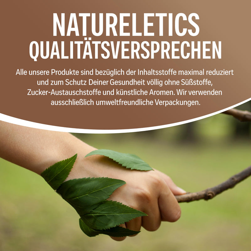 [Australia] - NATURELETICS CHOCOLATE, 1kg, no sweeteners, no added sugar, natural premium whey protein concentrate from Germany, real chocolate taste, protein powder with a high BCAA content 