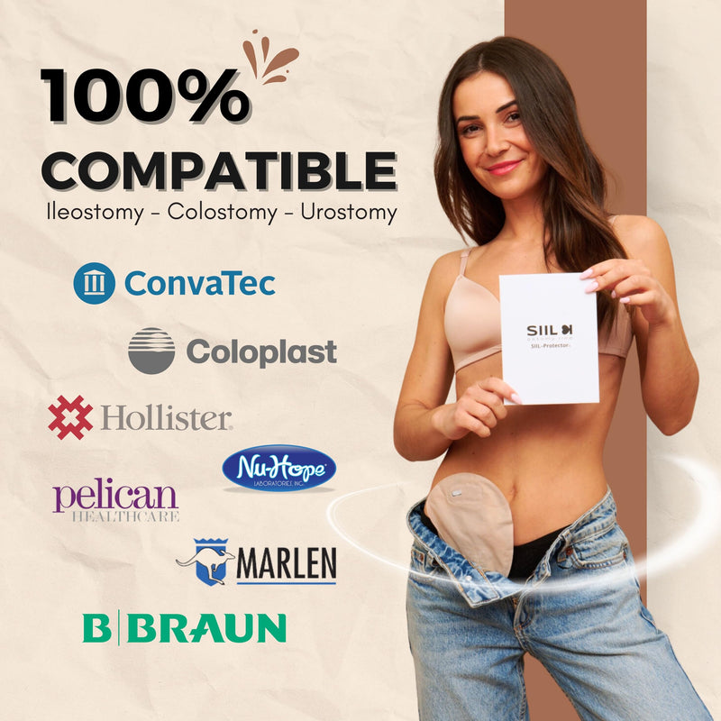 [Australia] - SIIL Stoma Protector | Stoma Guard Shield Protect your Stoma | Ostomy Bags & Ileostomy supplies | FREE 10pcs VELCRO‚Ñ¢ Stickers Beige 