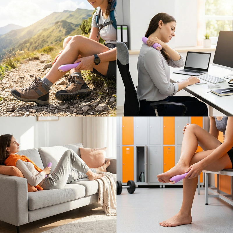 Workout Compact Travel Massage Tools with Powerful 20 Modes Electric Handheld Deep Tissues Percussion Muscle Massager