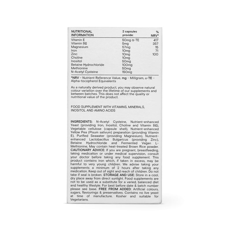 WILD NUTRITION Food-Grown Endo Support | Endometriosis Supplements | Magnesium & Iron for Energy Support | Vitamin B6 & Zinc for Antioxidant & Immune Support