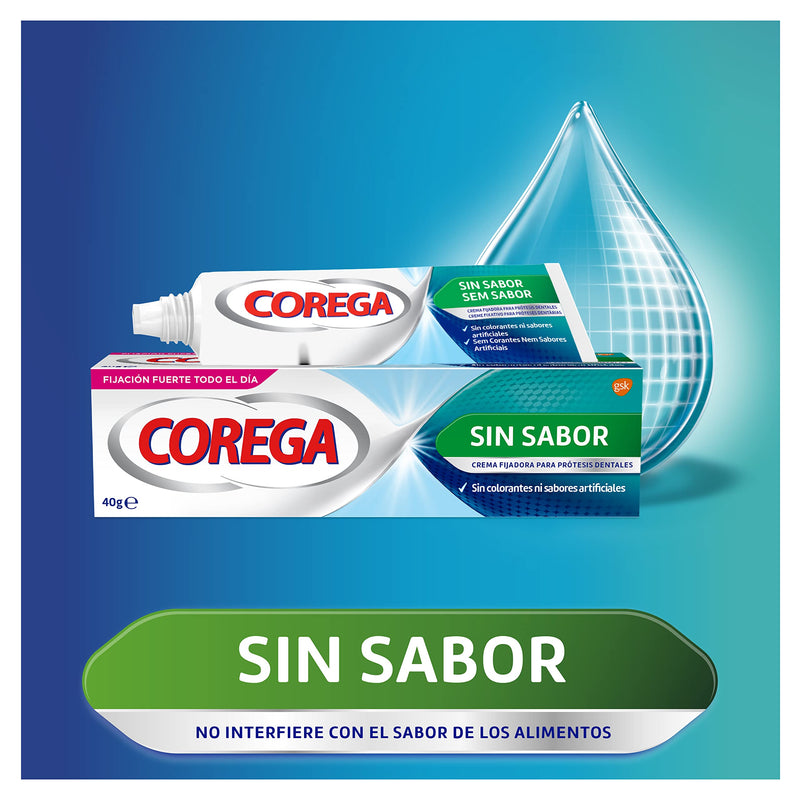 [Australia] - Corega Denture Fixing Cream, Strong Fixing, Unflavored, Zinc Free, 40g 
